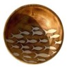 ORIGIN Home Decor Boîtes et plateaux pour bols à poisson de taille moyenne | Bol Rond Marron - 7x20x20cm