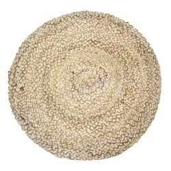 Tapis rond en jute ORIGEN Home Decor | Décoration Rustique et Bohème - 90cm