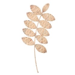 ORIGEN Home Decor Décoration Murale Feuille Photos - Décoration Murale de Jardin Marron 68x27x1cm