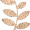ORIGEN Home Decor Décoration Murale Feuille Photos - Décoration Murale de Jardin Marron 36x20x1cm