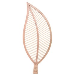 ORIGEN Home Decor Décoration Murale Feuille Photos - Décoration Murale de Jardin Marron - 80x32x2cm