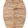 ORIGIN Home Decor Ornement mural Feuille à carreaux | Ornement Mural de Jardin Marron - 67x22x1cm