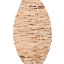 ORIGIN Home Decor Ornement mural Feuille à carreaux | Ornement Mural de Jardin Marron - 56x17x1cm